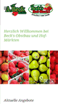 Mobile Screenshot of becks-hofmarkt.de